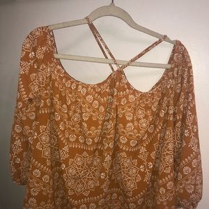 Charlotte Russe Off the Shoulder Yellow Blouse